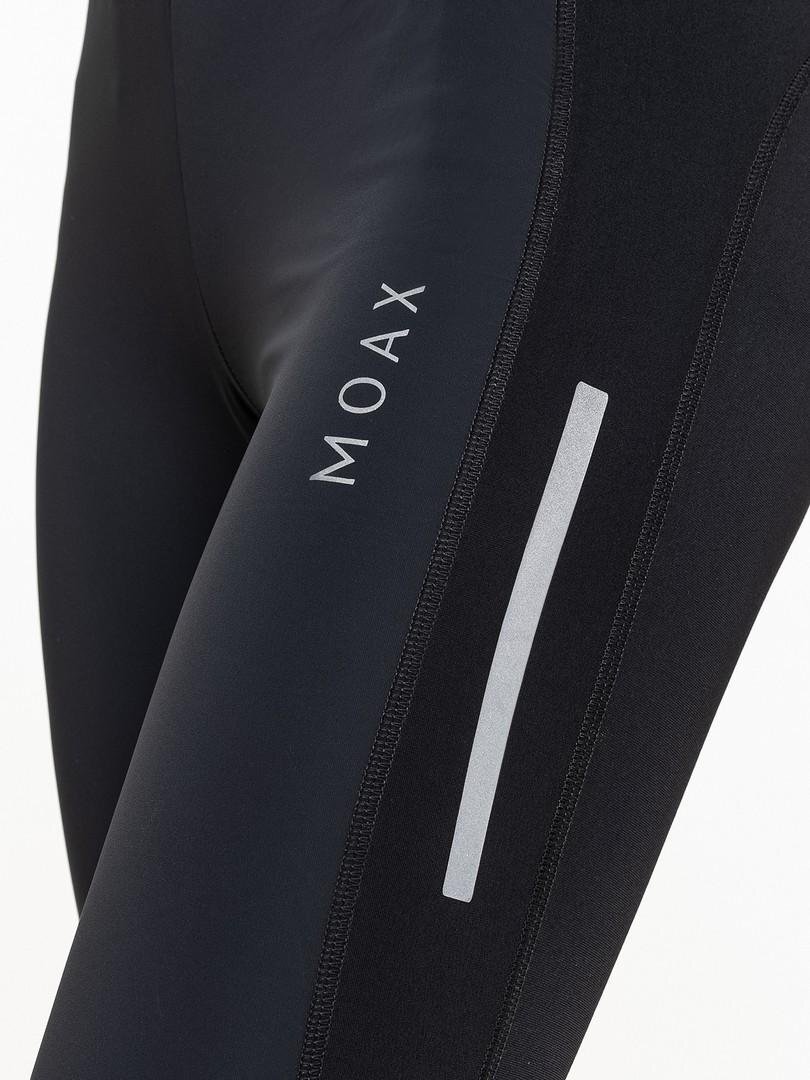 Женские ветрозащитные тайтсы Moax Force Wind черные - 5