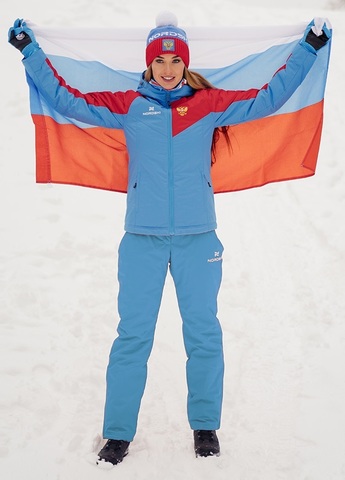 Nordski National 2.0 утепленный лыжный костюм женский blue