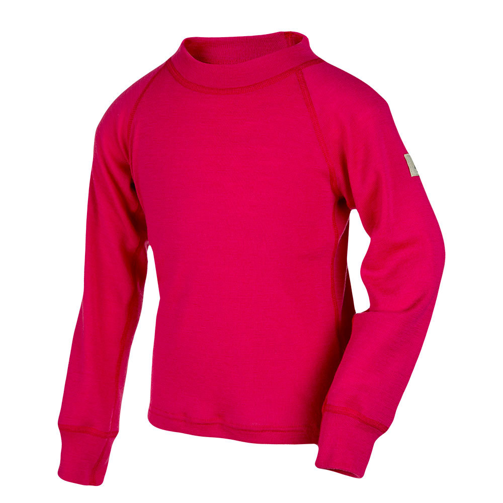 Janus Princess Wool термобелье детское из шерсти мериносов рубашка малиновая - 4