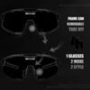 Спортивные гоночные очки 4KAAD Mirador Zeiss white-red - 4