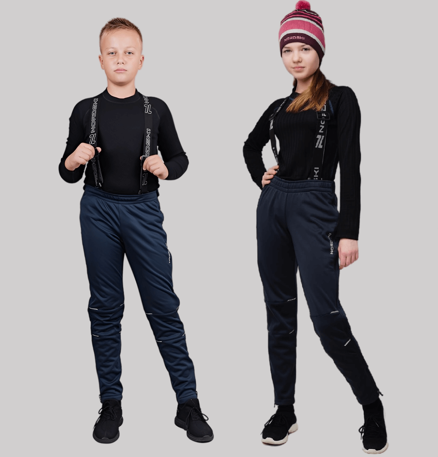 Детские разминочные лыжные брюки Nordski Jr Premium blueberry
