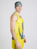 Беговая майка Noname Free Running Top 25 UX grey-yellow - 2