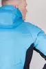 Мужская тренировочная лыжная куртка для бега зимой с капюшоном Nordski Hybrid Warm light blue-black - 5
