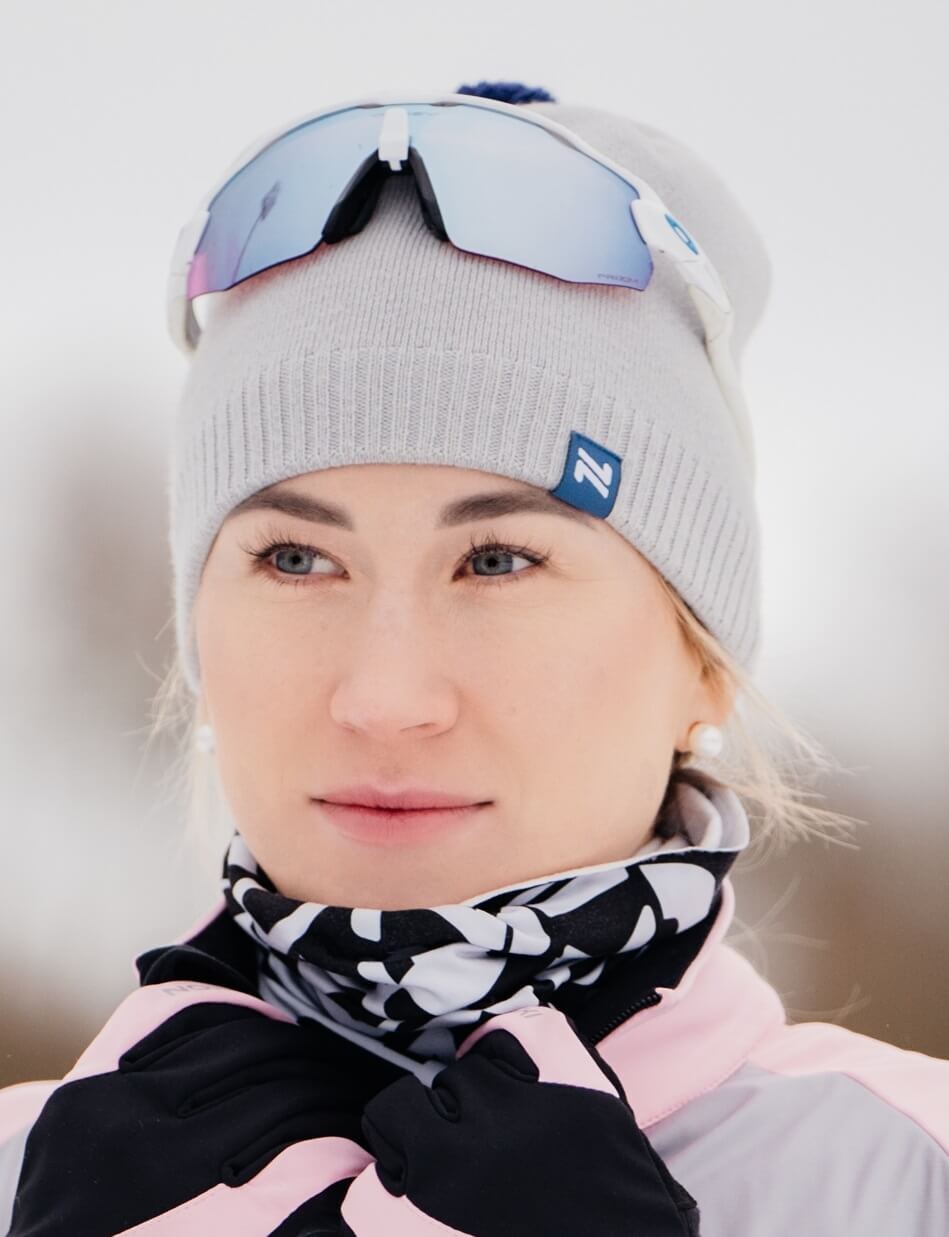 Лыжная шапка Nordski Sport illusion blue - 5