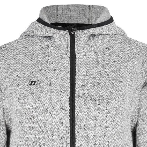 Женская теплая кофта с капюшоном Noname Fleece Jacket WOS 24 серая - 6