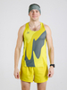 Беговая майка Noname Free Running Top 25 UX grey-yellow - 1