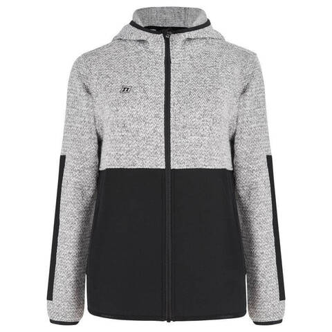 Женская теплая кофта с капюшоном Noname Fleece Jacket WOS 24 серая