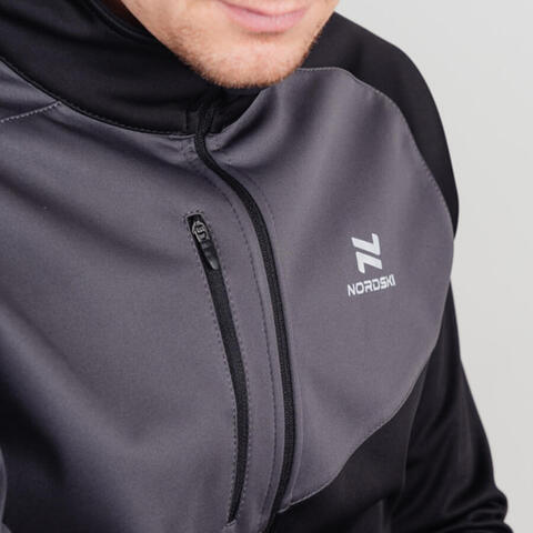 Утепленный лыжный костюм мужской Nordski Premium Active black-grey