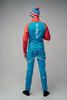 Nordski Jr Premium разминочный лыжный костюм детский blue-red - 2