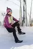 Женская куртка для лыж и бега зимой Nordski Hybrid fuchsia-yellow - 8