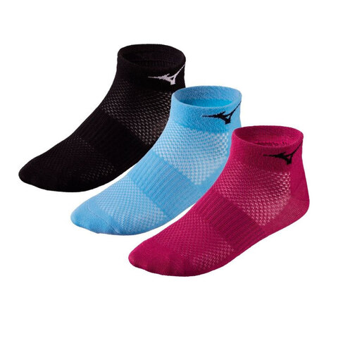 Mizuno Training Mid 3P комплект носков черный-голубой-фиолетовый