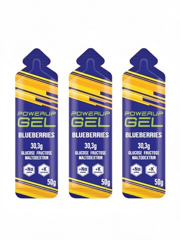 Набор энергетических гелей PowerUp 50 г черника