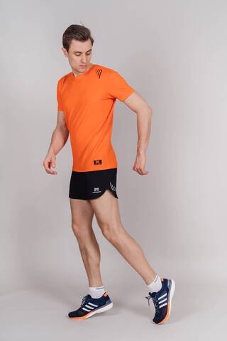 Nordski Run комплект для бега мужской orange-black