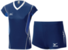 Волейбольная форма Mizuno Premium женская синяя 14-15 - 1