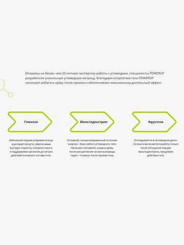 Набор энергетических гелей PowerUp 50 г черника