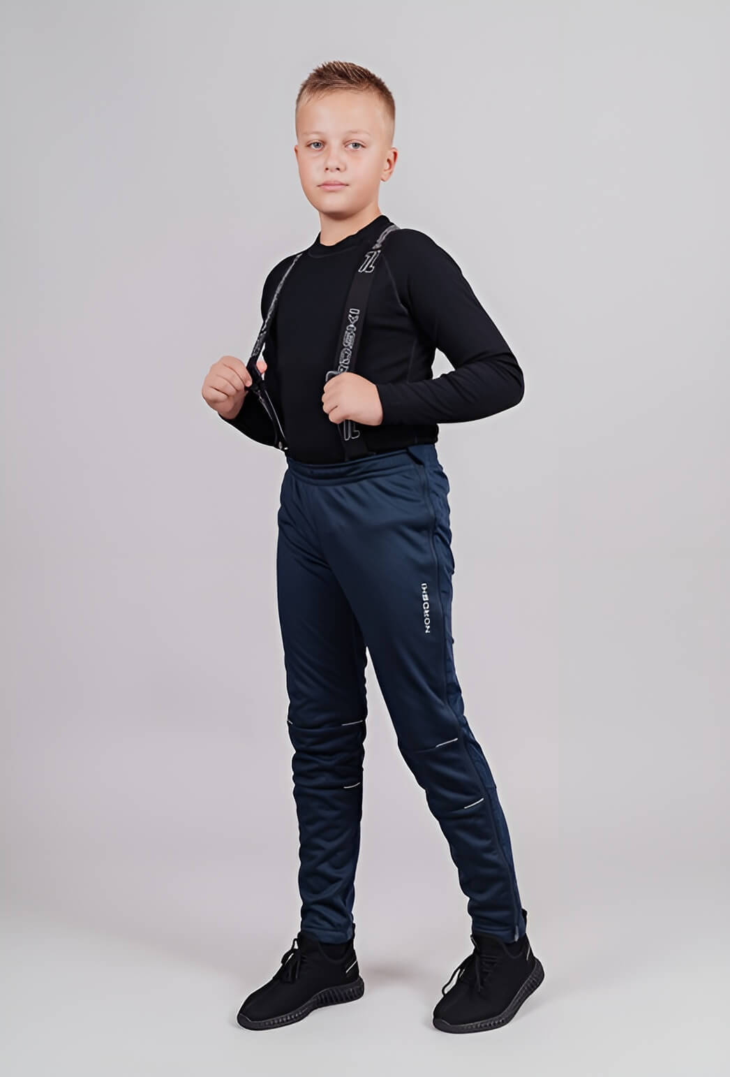Детские разминочные лыжные брюки Nordski Jr Premium blueberry - 3