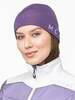 Женская вязаная шапка с шерстью Moax Tradition Sport сиреневая - 3