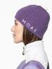 Женская вязаная шапка с шерстью Moax Tradition Sport сиреневая - 4
