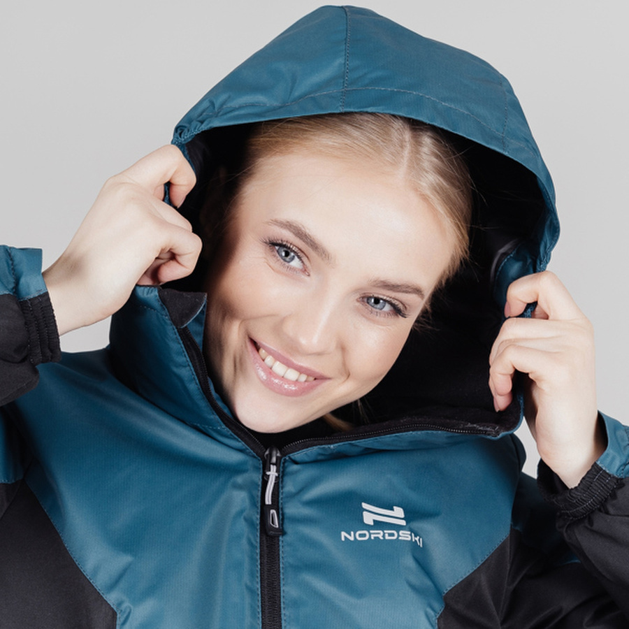 Теплая лыжная куртка женская Nordski Base deep teal - 4
