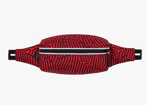 Сумка для бега Enklepp Marathon Waist Bag coral reef raspberry-black