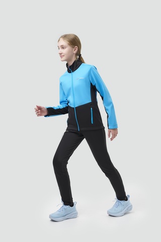 Детский тренировочный лыжный костюм Nordski Jr. Advance light blue-black