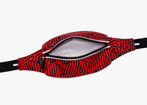 Сумка для бега Enklepp Marathon Waist Bag coral reef raspberry-black