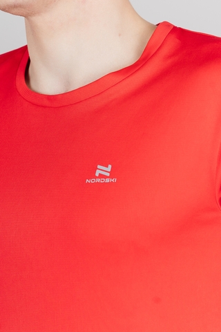 Мужская беговая футболка Nordski Run red