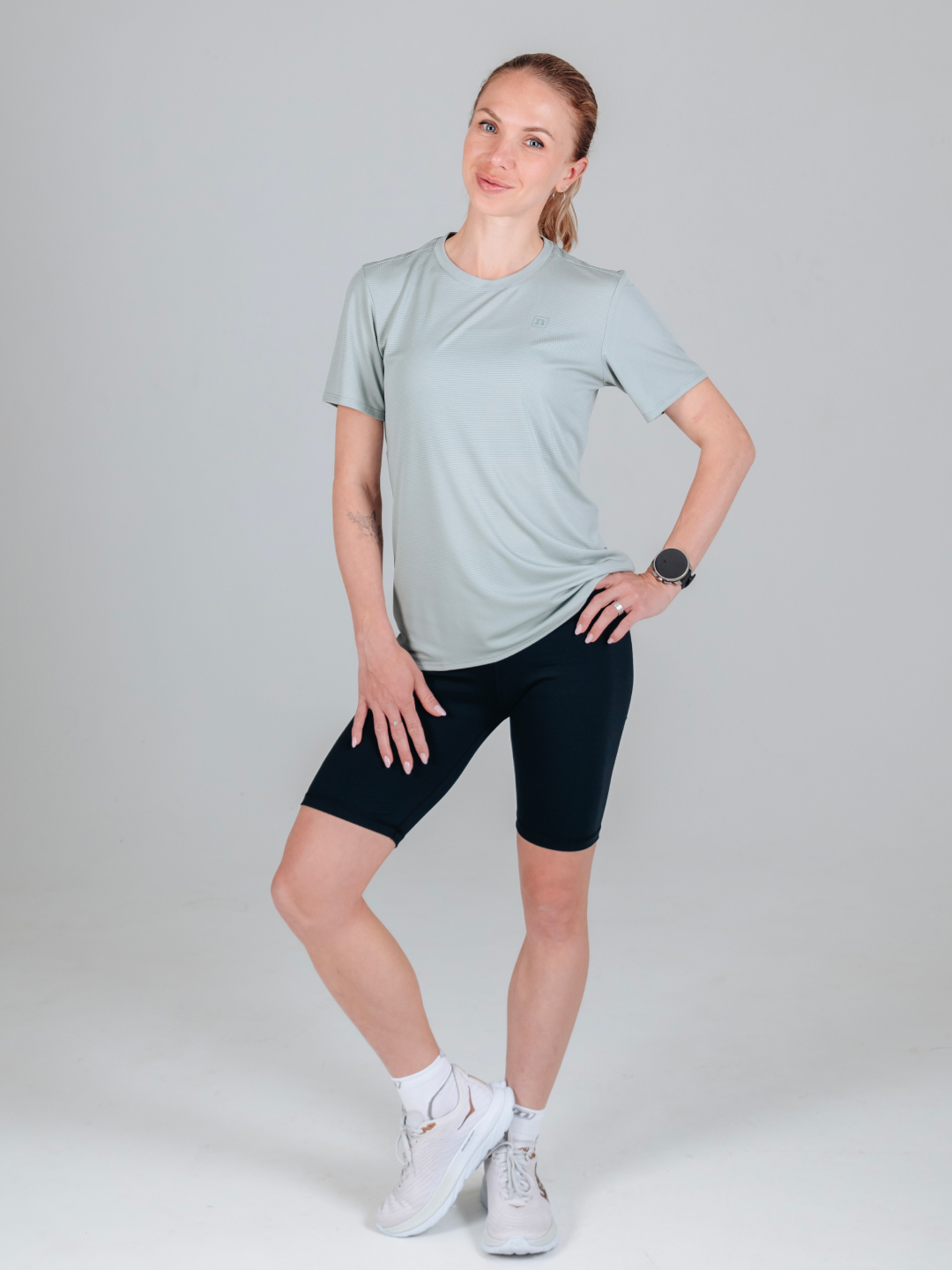 Женская спортивная тренировочная футболка Noname Pace T-Shirt 26 dusty green - 7