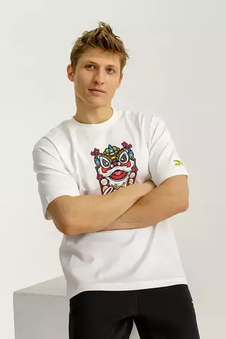 Мужская спортивная футболка Anta SS Lifestyle Tee белая