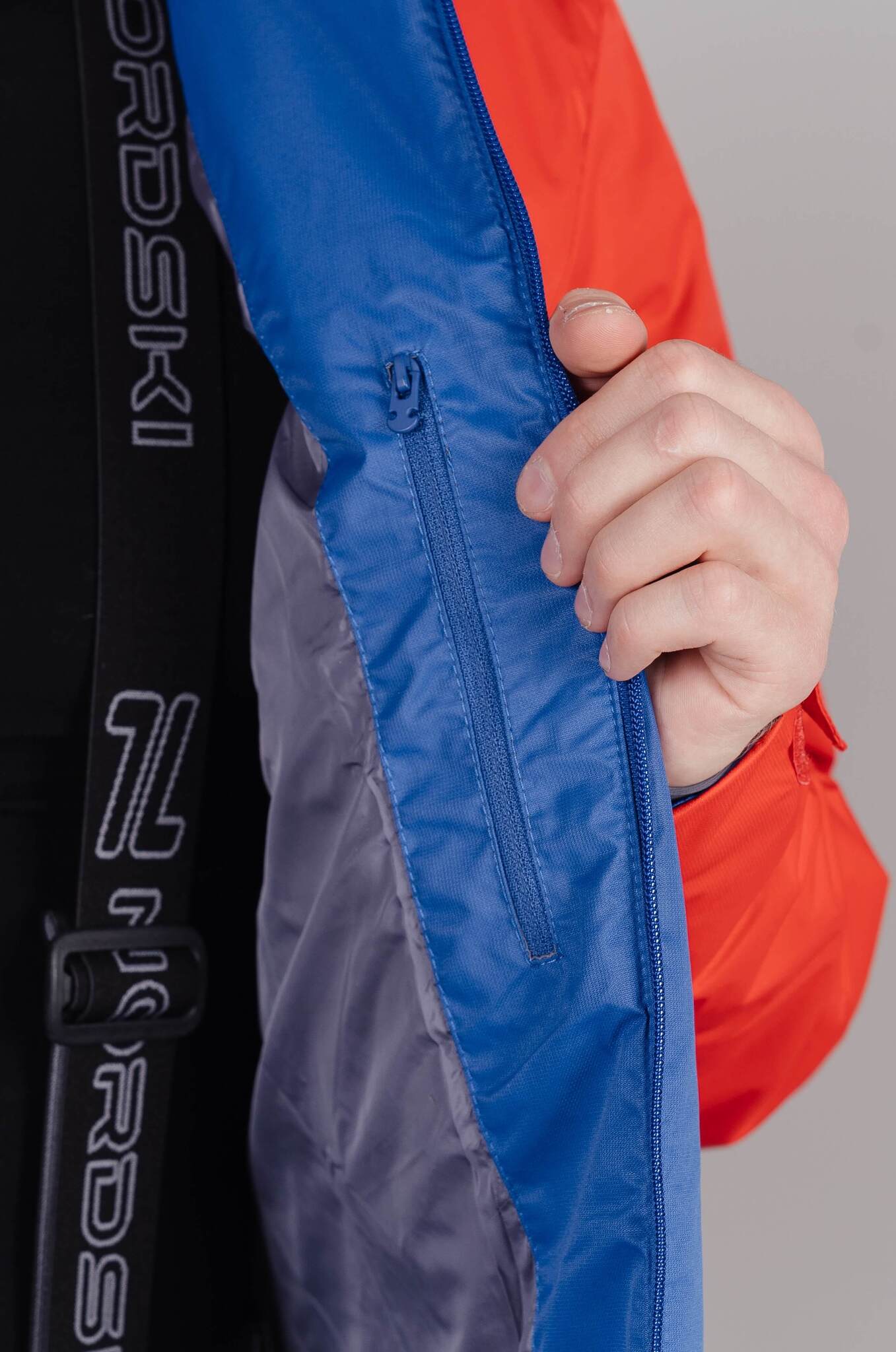 Мужская теплая лыжная куртка Nordski Active true blue-red - 5