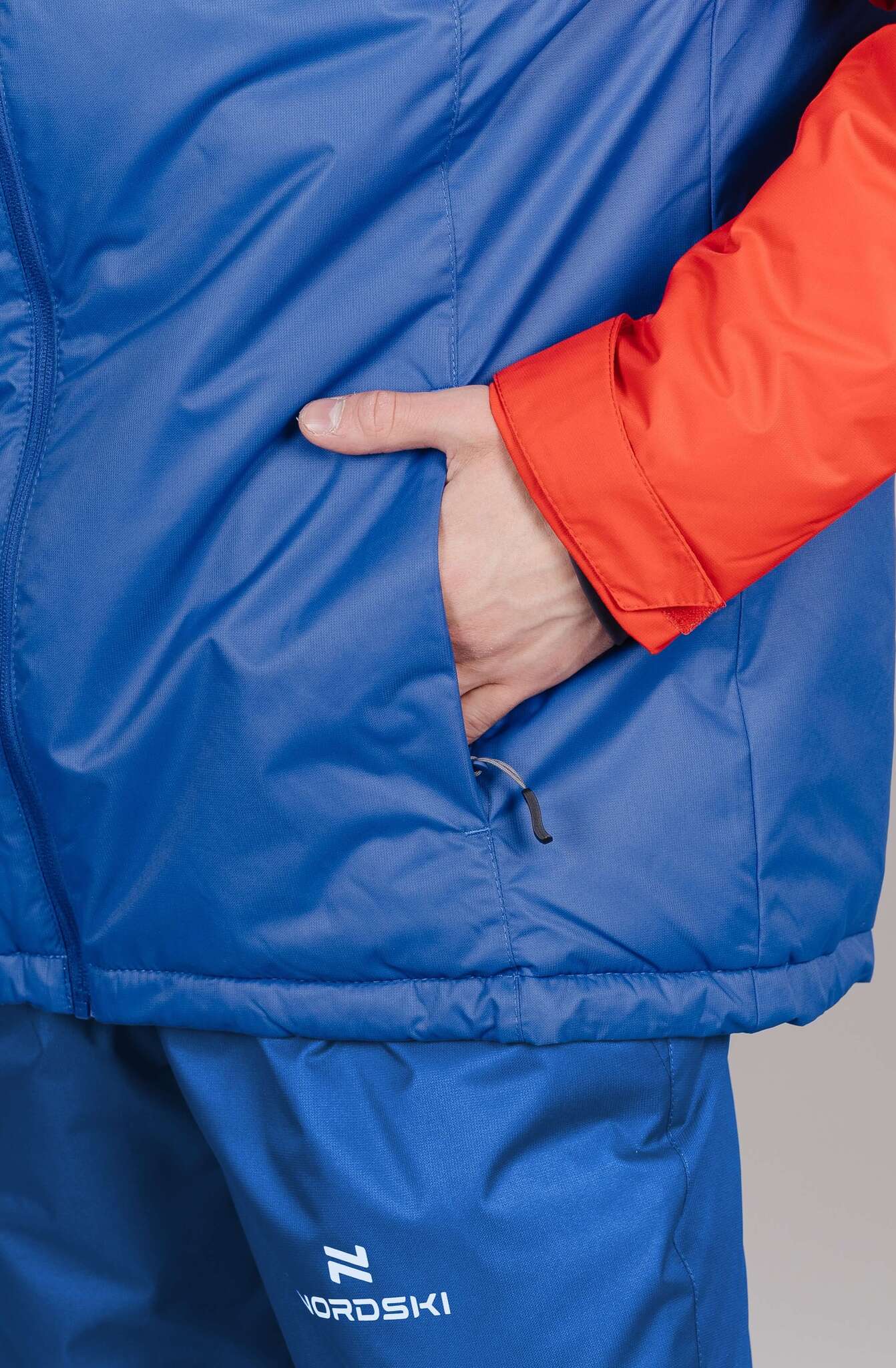 Мужская теплая лыжная куртка Nordski Active true blue-red - 7