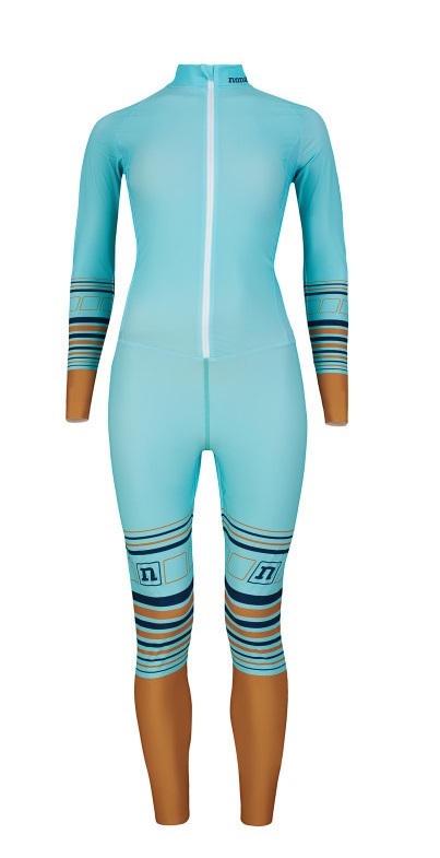 Женский слитный гоночный комбинезон Noname On the Move Race teal-gold