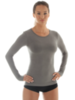 Термобелье женское Brubeck Comfort Wool рубашка серая - 2