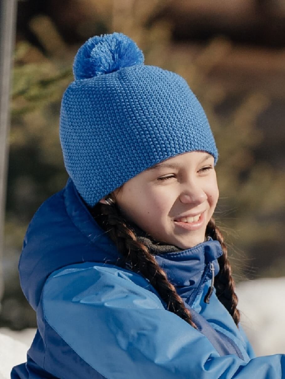 Лыжная шапка Nordski Knit унисекс синяя - 7