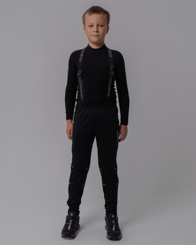 Nordski Jr Drive детский разминочный лыжный костюм black - 8