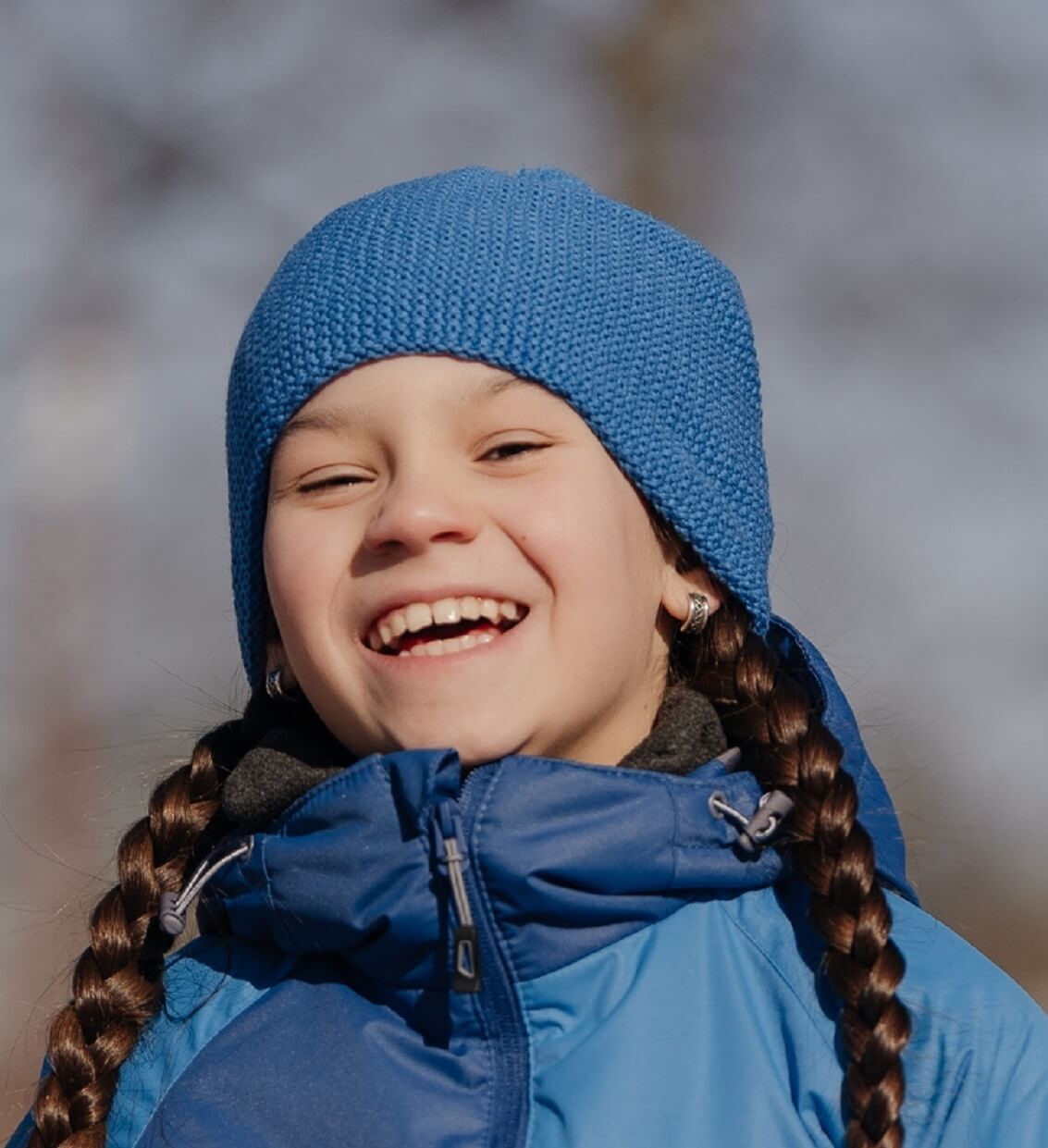 Лыжная шапка Nordski Knit унисекс синяя - 6