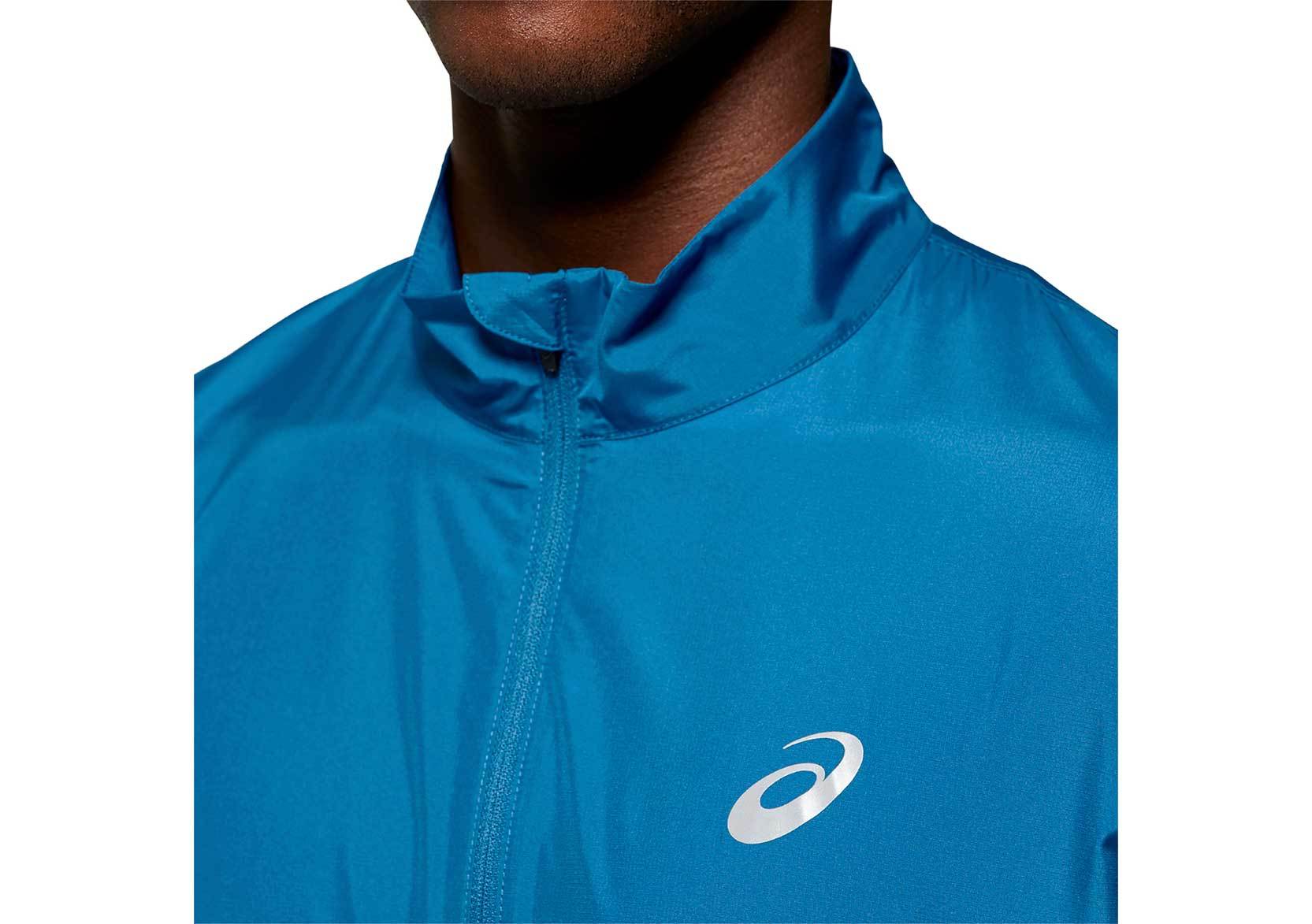 Asics Silver куртка ветровка мужская темно-синяя - 3