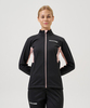 Женская тренировочная лыжная куртка Nordski Core black-soft pink - 1