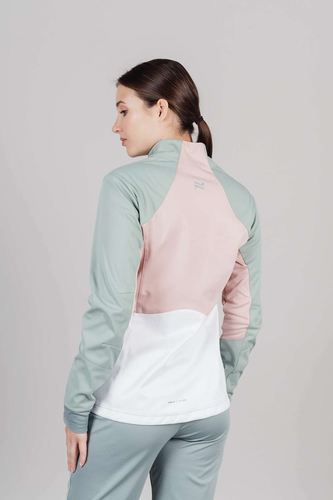 Женская тренировочная лыжная куртка Nordski Pro ice mint-soft pink - 5