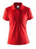 Рубашка-поло женская Craft Pique красная - 1