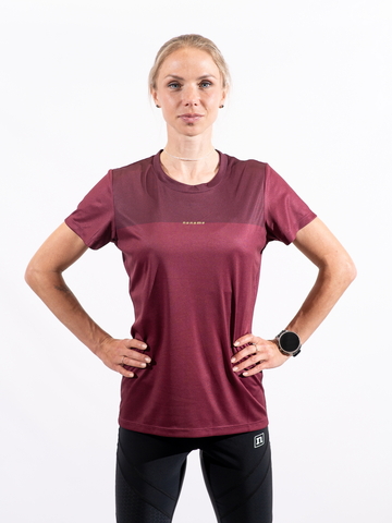 Женская спортивная беговая футболка Noname Waft T-Shirt 24 WOS cerise