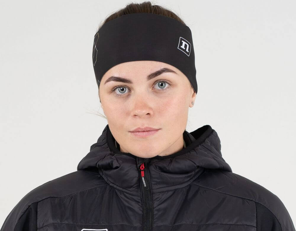 Повязка Noname Frost Headband 21 black-yellow - 4