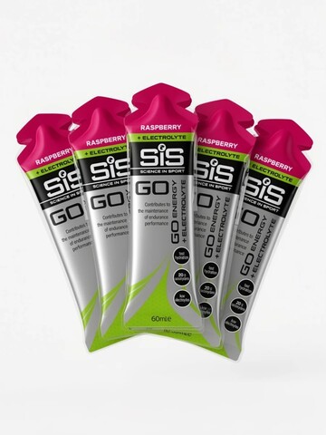 Набор углеводных гелей с электролитами SIS Go Isotonic Gel + Electrolyte 60 мл малина