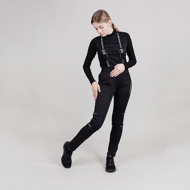 Детский разминочный лыжный костюм Nordski Jr Drive black-mint - 10