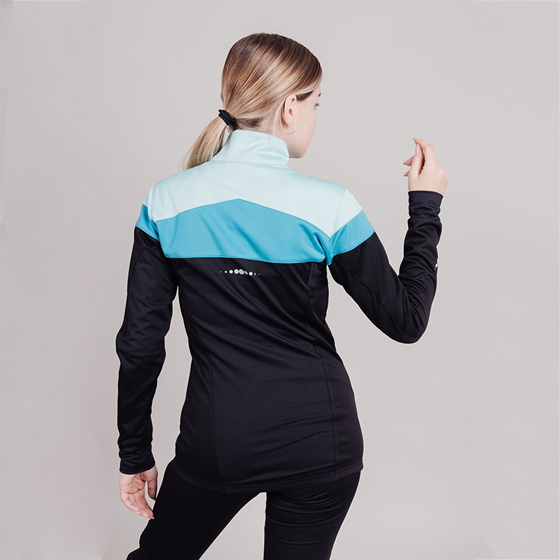 Детский разминочный лыжный костюм Nordski Jr Drive black-mint - 4