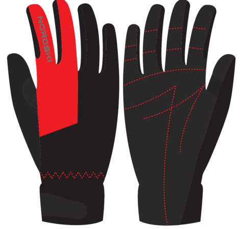 Nordski Jr Racing WS перчатки гоночные детские черные-красные