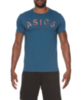 Asics Camou Logo SS Top Мужская футболка синяя - 1