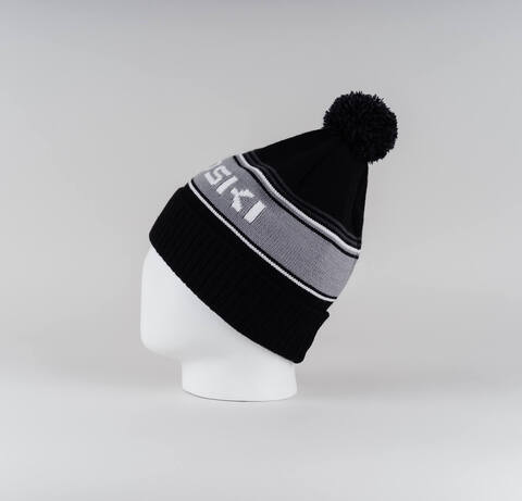 Теплая шапка Nordski Stripe black-grey