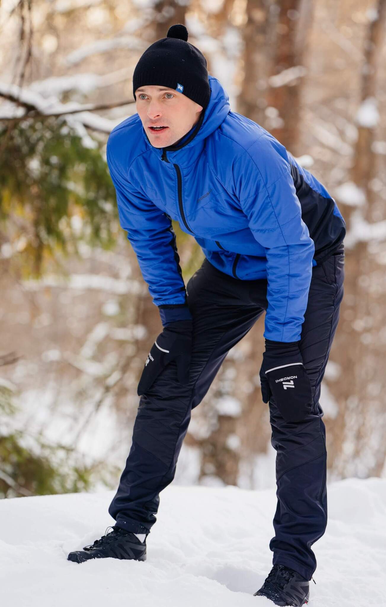 УЦЕНКА-Мужские тренировочные лыжные брюки Nordski Hybrid Warm - 10