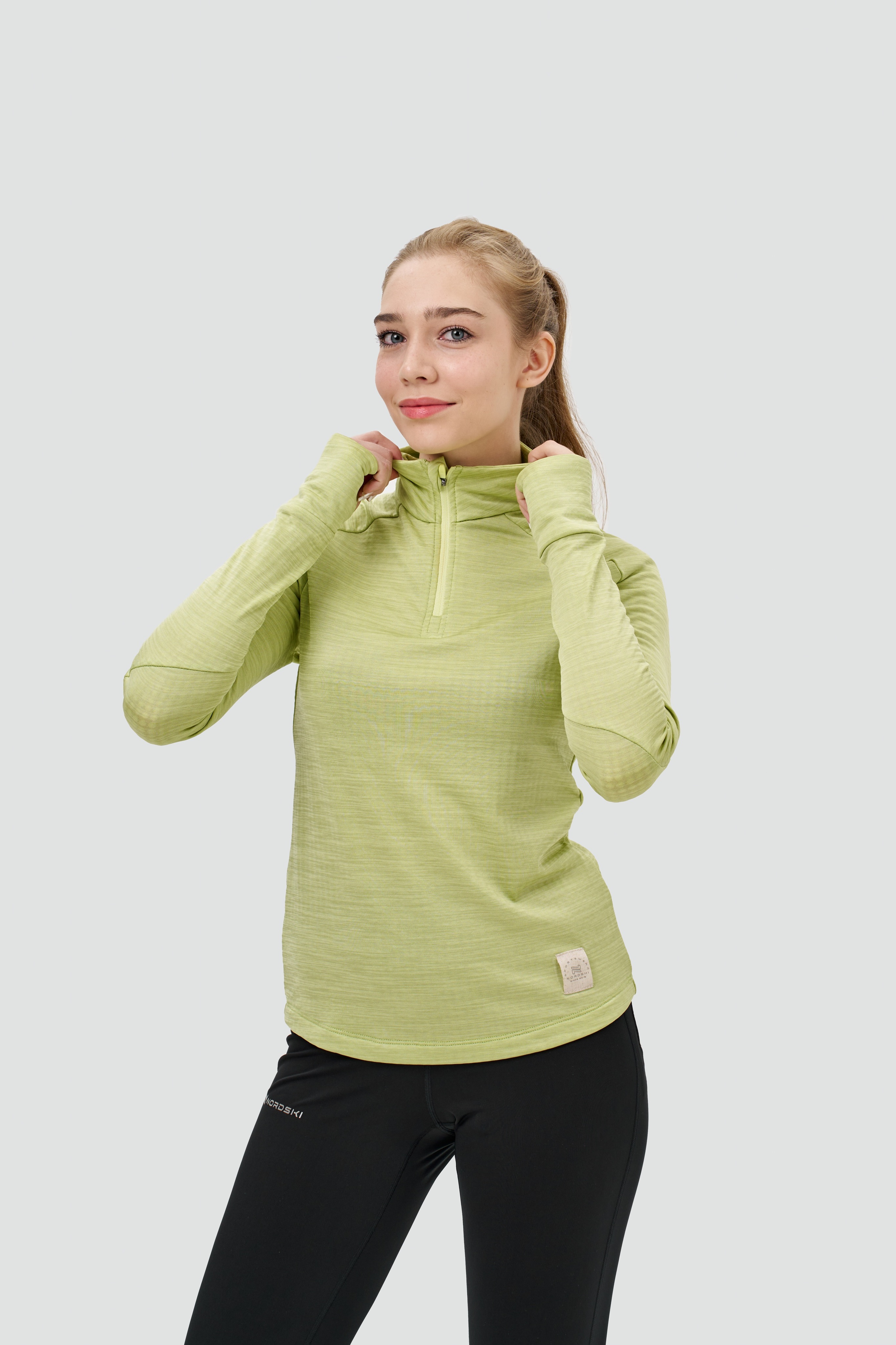 Женский утепленный лонгслив Nordski Impulse cool matcha - 3